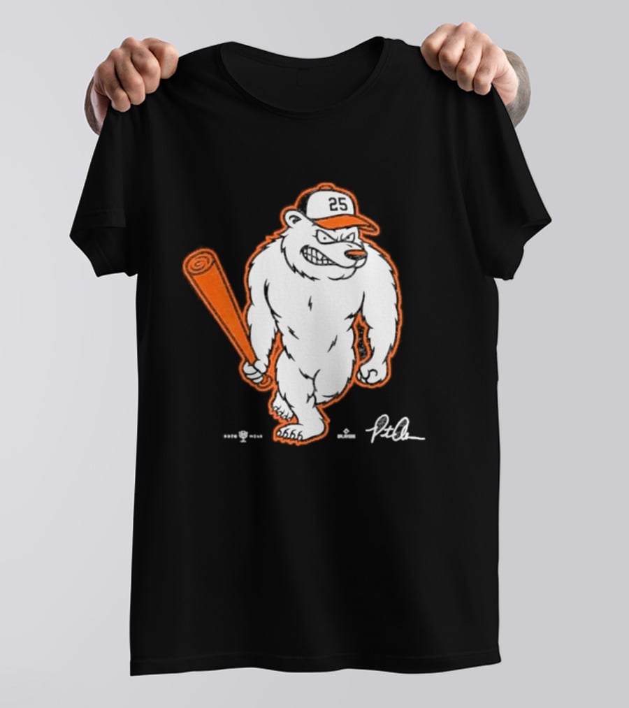 Baltimore Orioles Polar Bear Pete Alonso Baseball Bat T-Shirt
