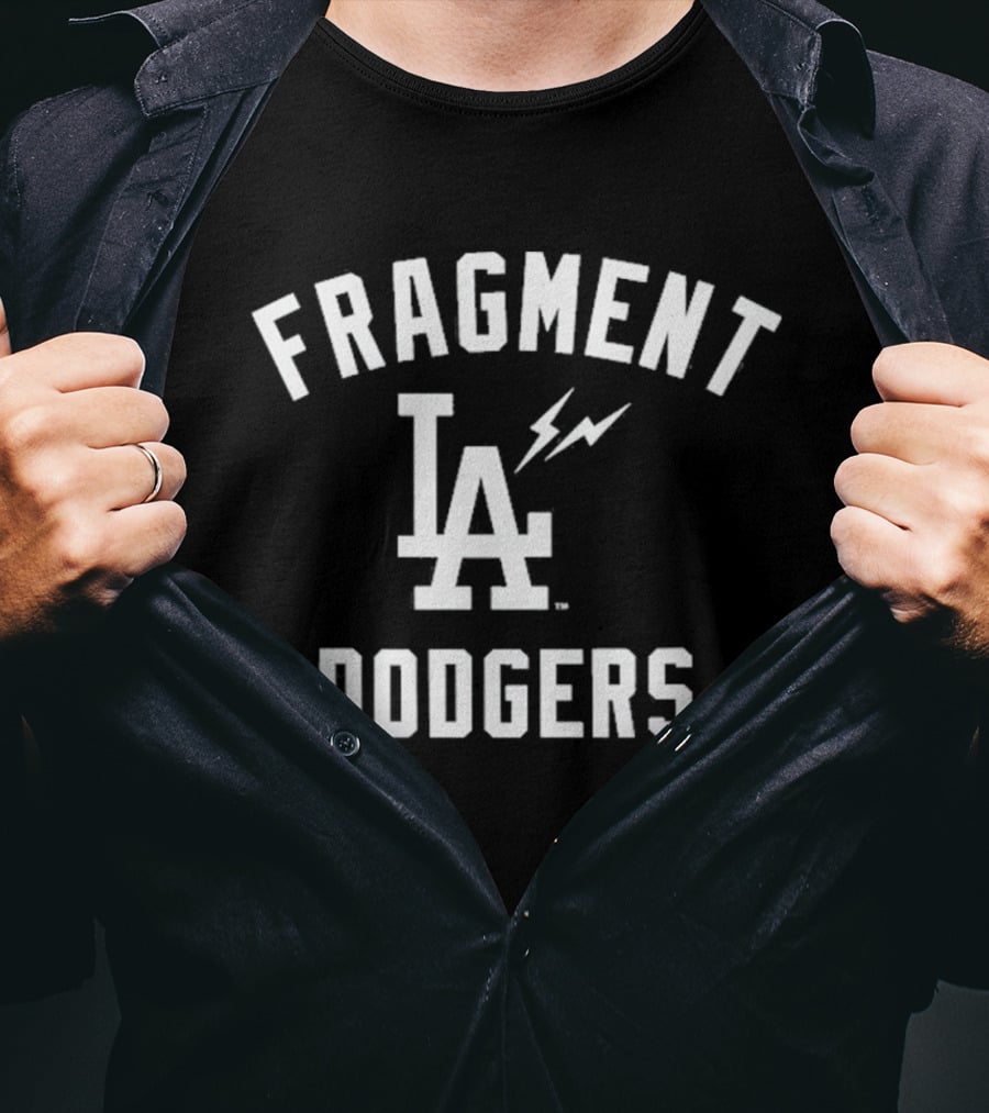 Fragment Los Angeles Dodgers Lightning Bolt Collaboration T-Shirt