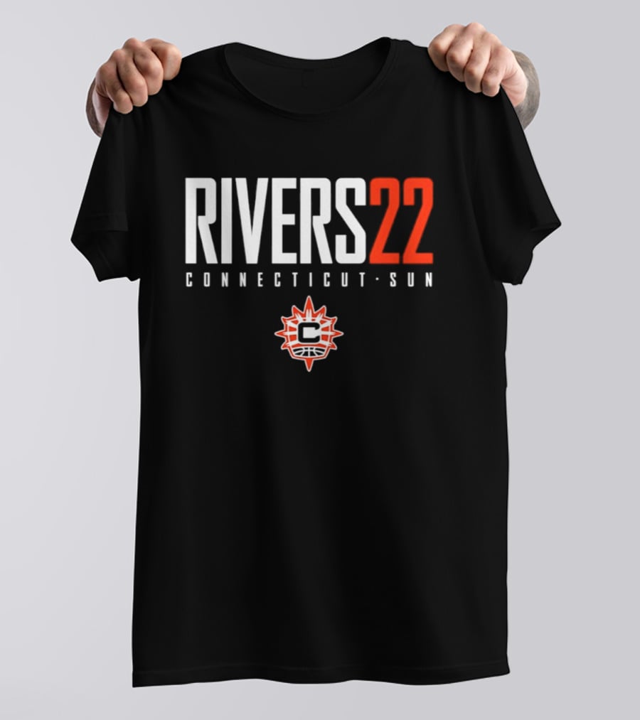 Rivers 22 Connecticut Sun WNBA Player Name Number T-Shirt