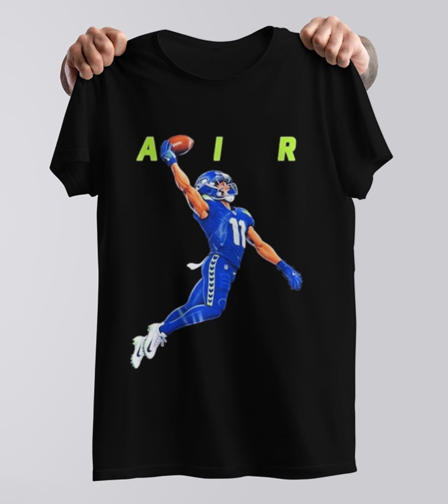 Seattle Seahawks No 11 Air Football Player Leap T-Shirt