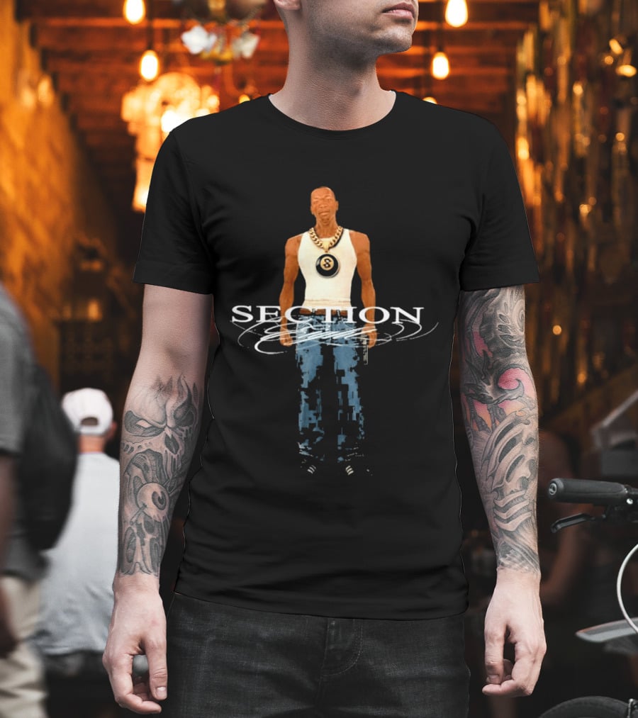 Section 8 CJ Black Gold Chain T-Shirt