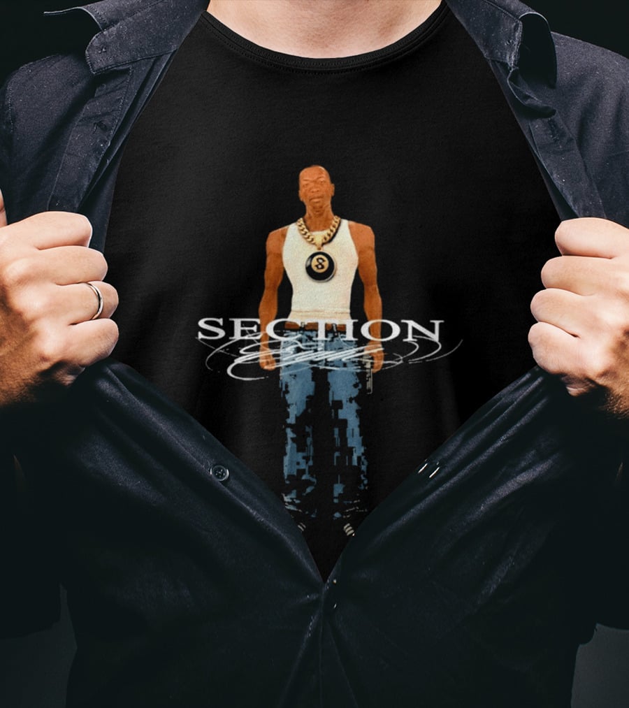 Section 8 CJ Black Gold Chain T-Shirt