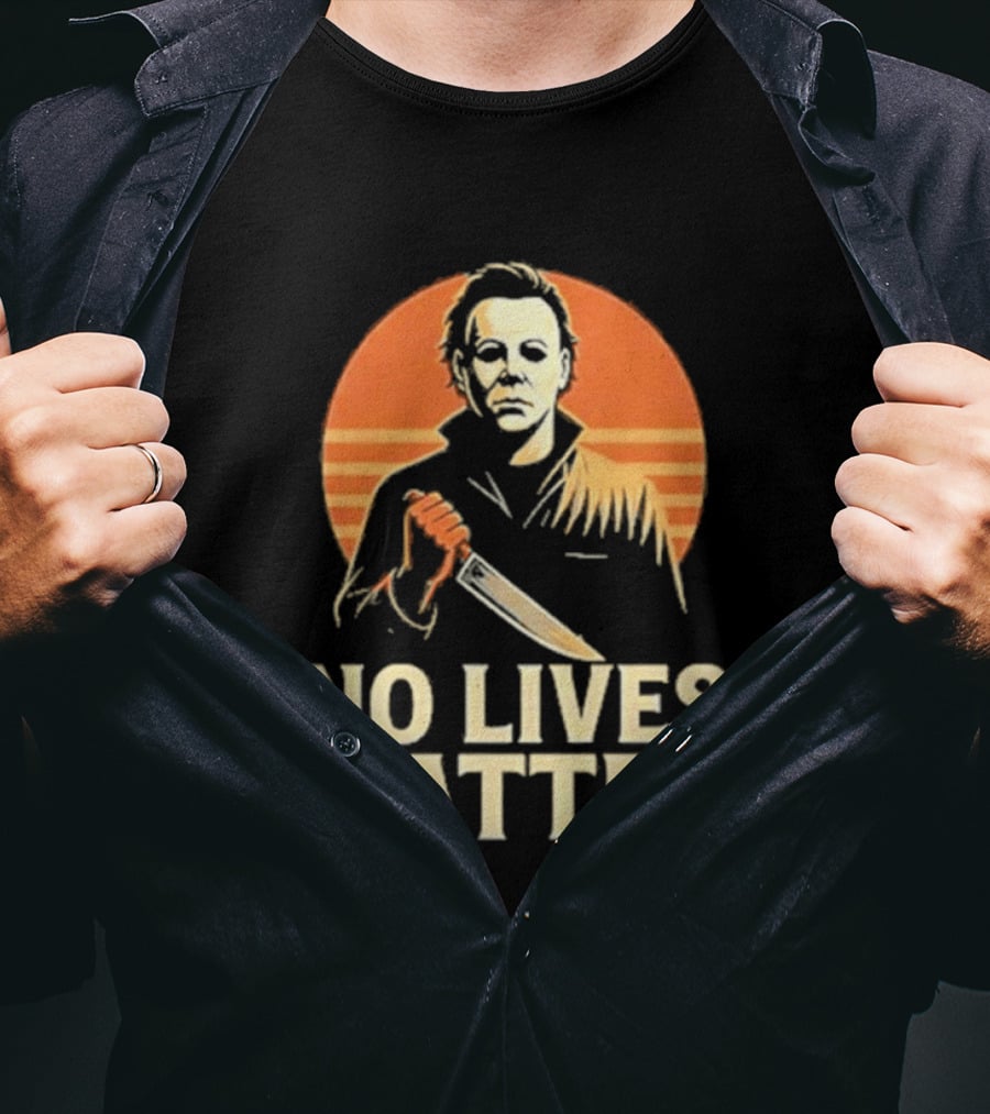 Michael Myers No Lives Matter Halloween Vintage Knife T-Shirt