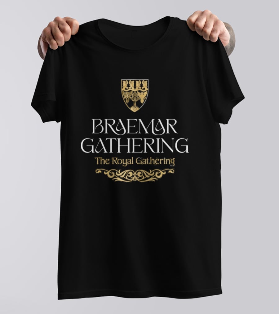 Braemar Gathering The Royal Gathering Burgundy T-Shirt