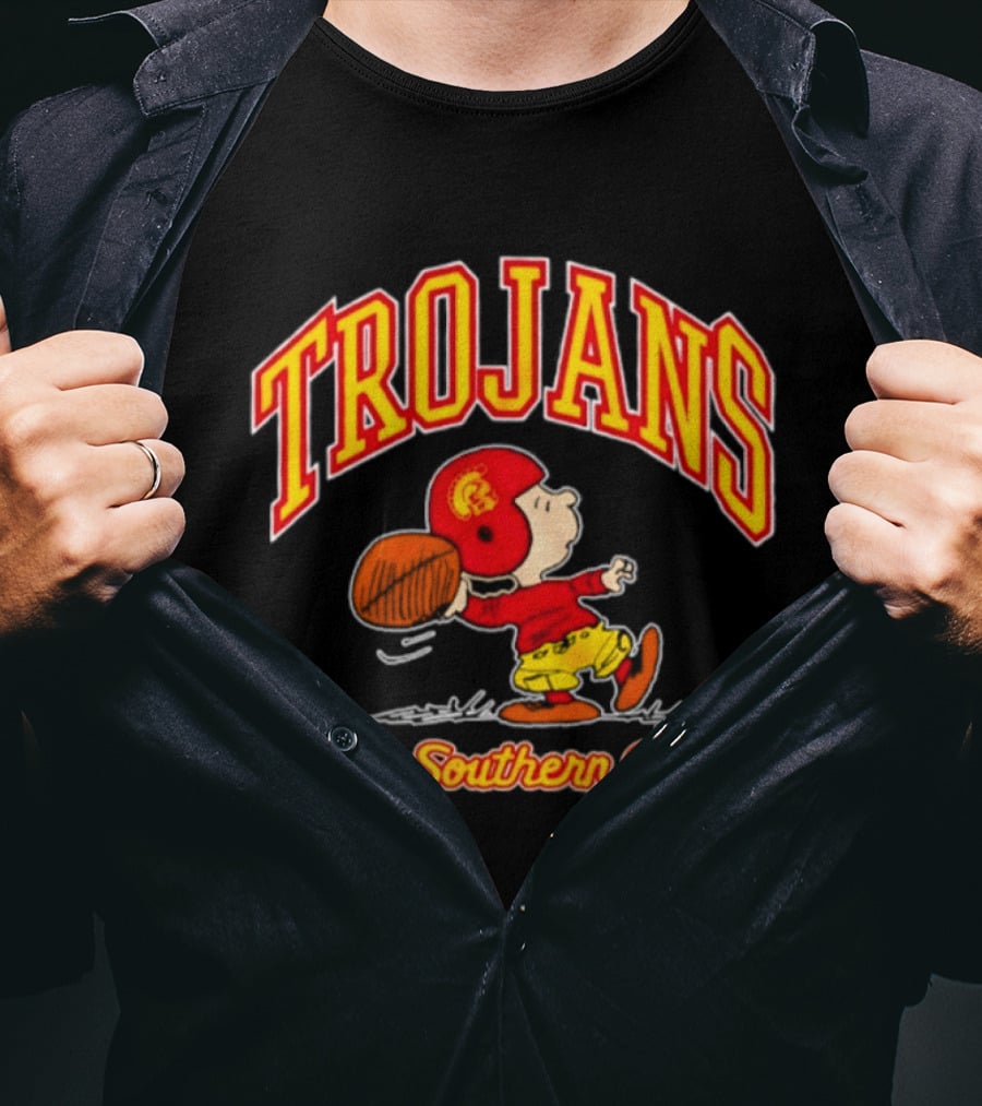 Trojans Peanuts Charlie Brown Go Southern Cal T-Shirt