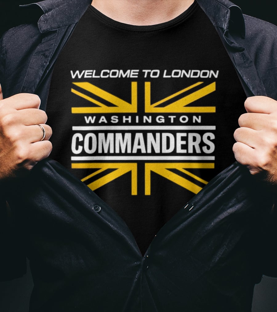 Welcome To London Washington Commanders Union Jack 2026 T-Shirt