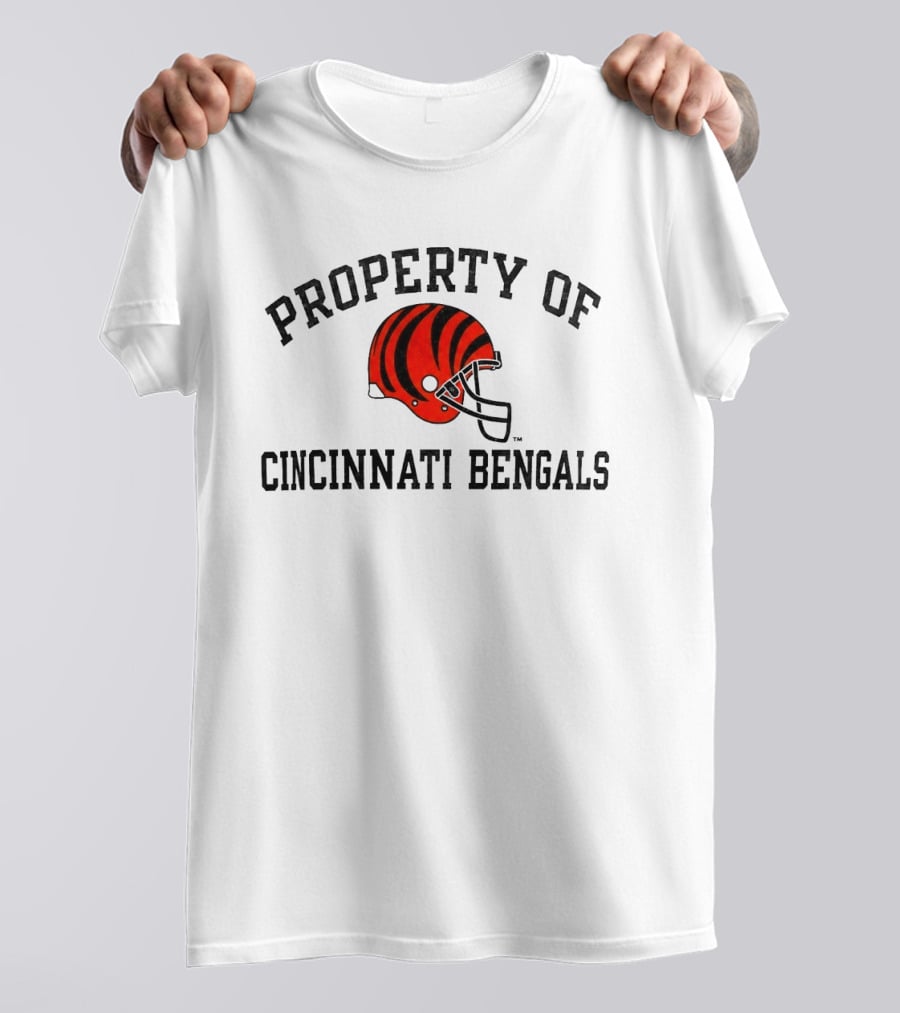 Property Of Cincinnati Bengals Helmet Fan Merchandise T-Shirt