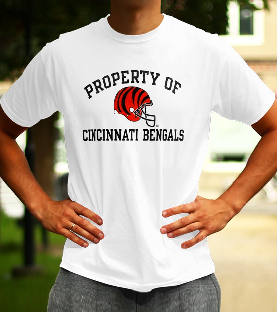 Property Of Cincinnati Bengals Helmet Fan Merchandise T-Shirt