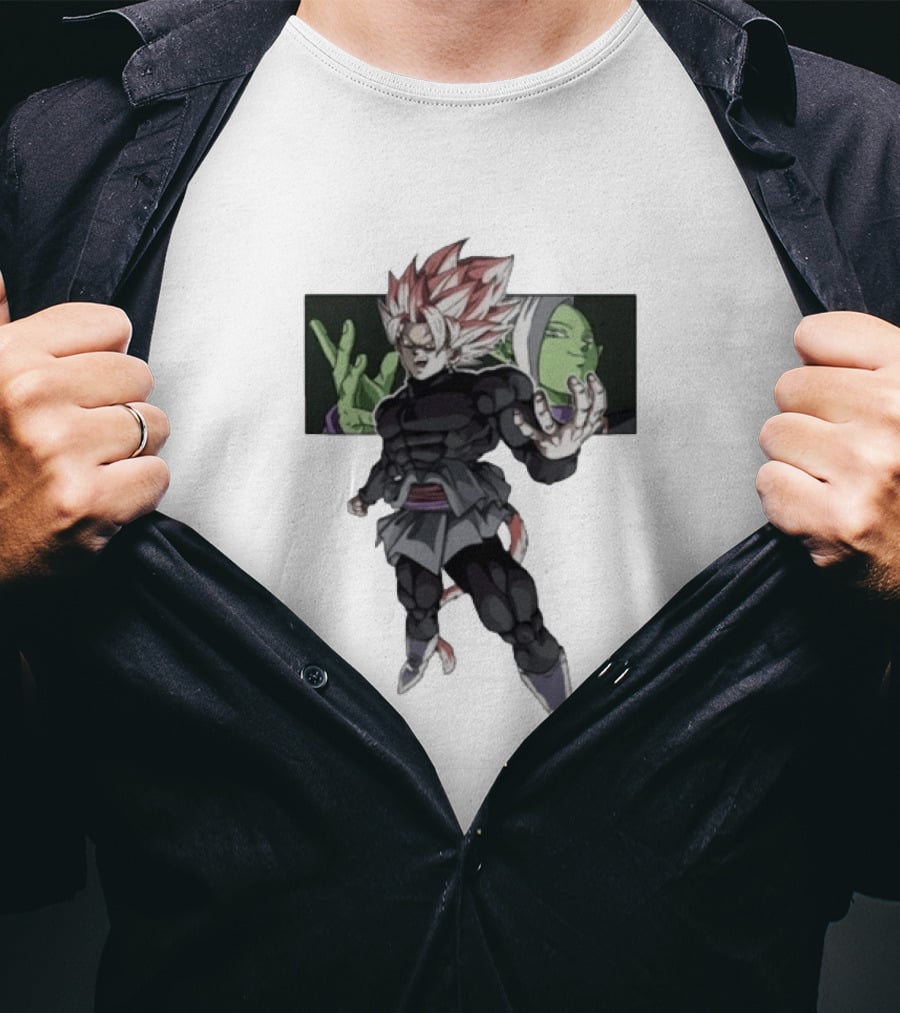 Goku Black Zamasu Fusion Dragon Ball Super Anime Villain Transformation T-Shirt