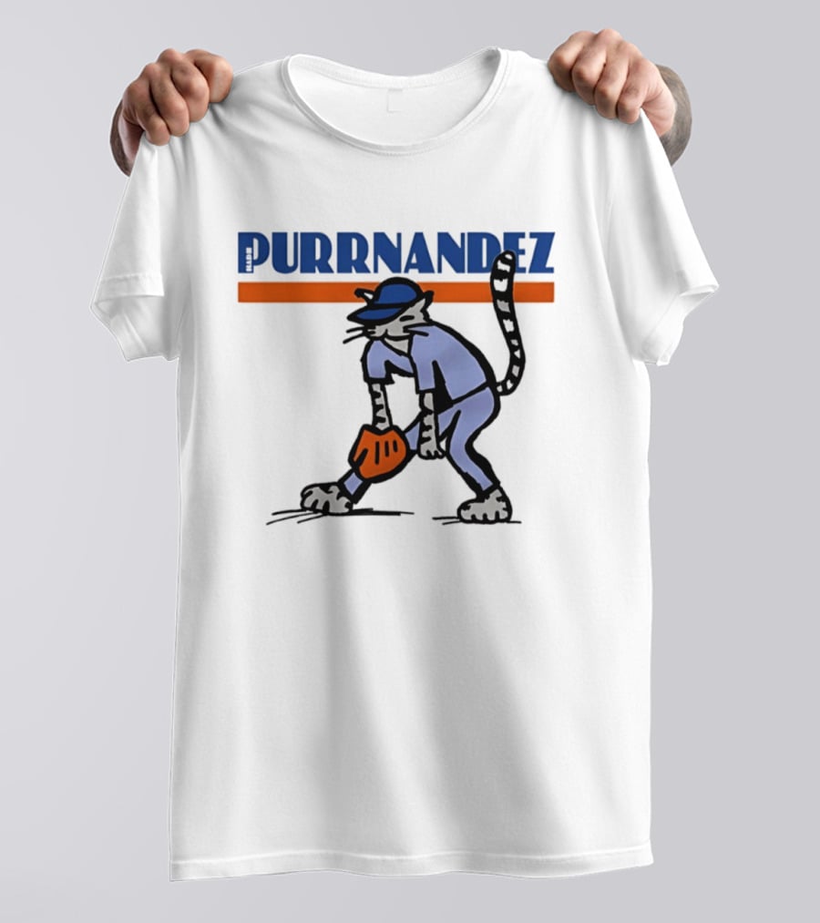Keith Hernandez Hadji Grounder Purrnandez New York Mets Baseball Cat T-Shirt