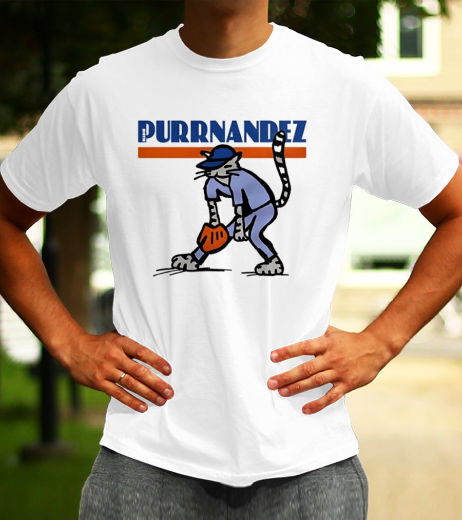 Keith Hernandez Hadji Grounder Purrnandez New York Mets Baseball Cat T-Shirt