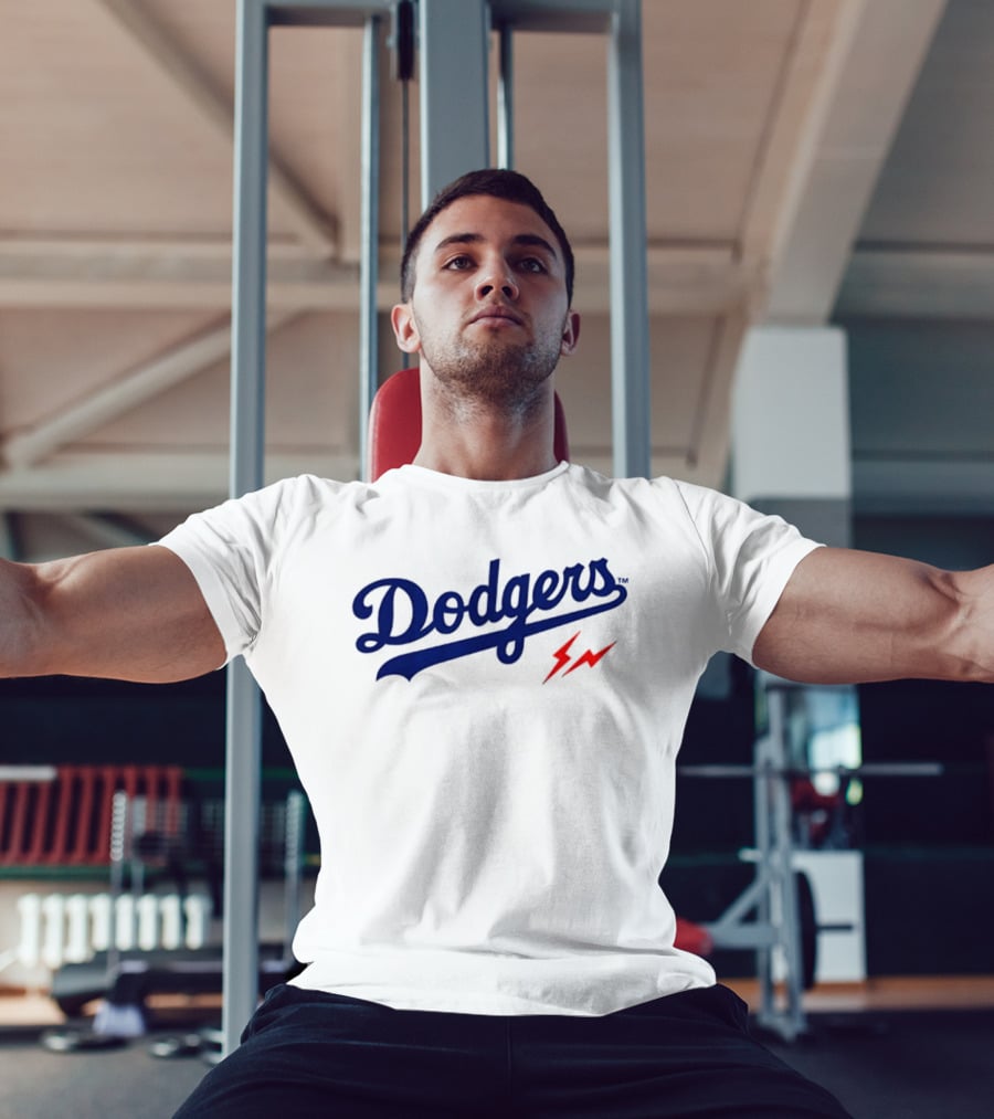 Dodgers 2026 Baseball Two Sided Lightning Bolt Edition T-Shirt