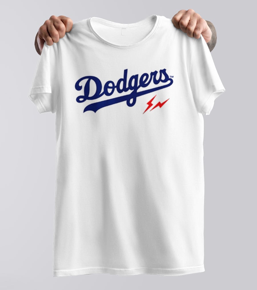 Dodgers 2026 Baseball Two Sided Lightning Bolt Edition T-Shirt