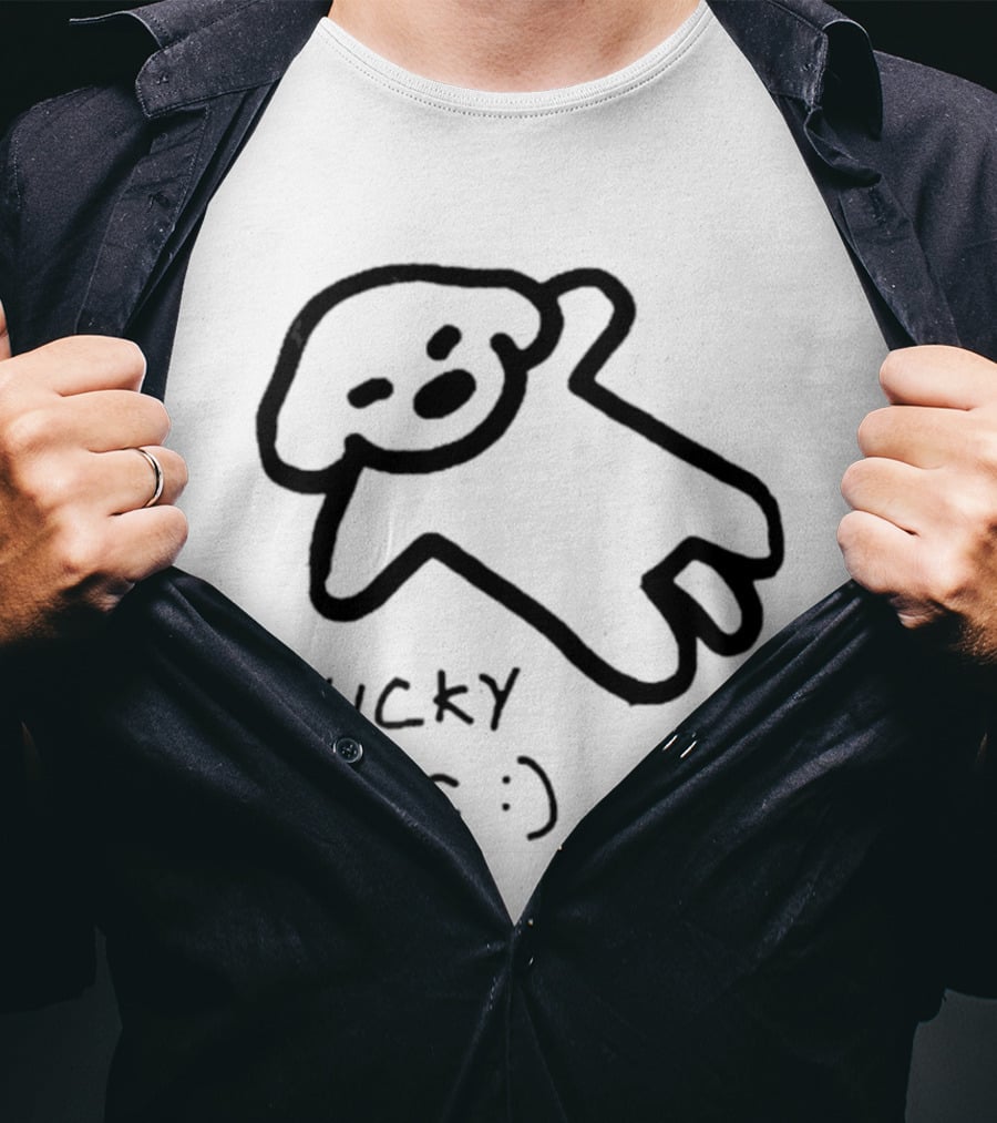 Lucky Dog Puppy Wholesome :) Sketch T-Shirt