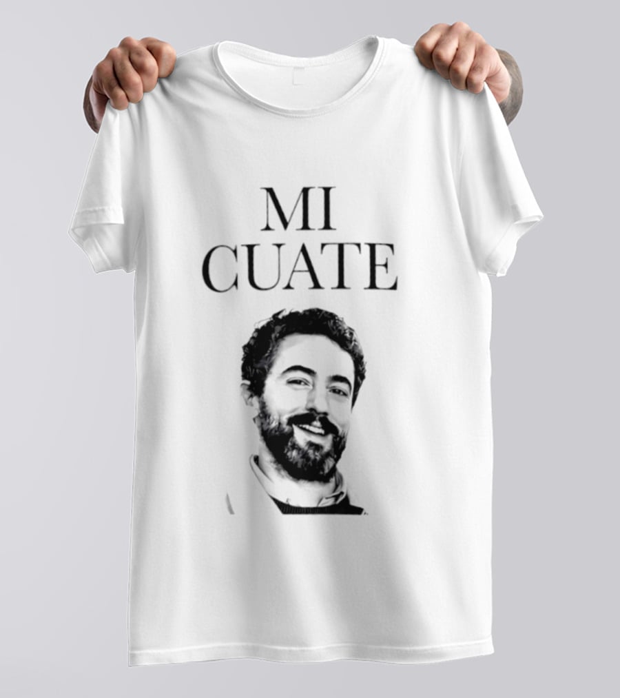 Luis Gerardo Méndez Mi Cuate Retro Black And White T-Shirt