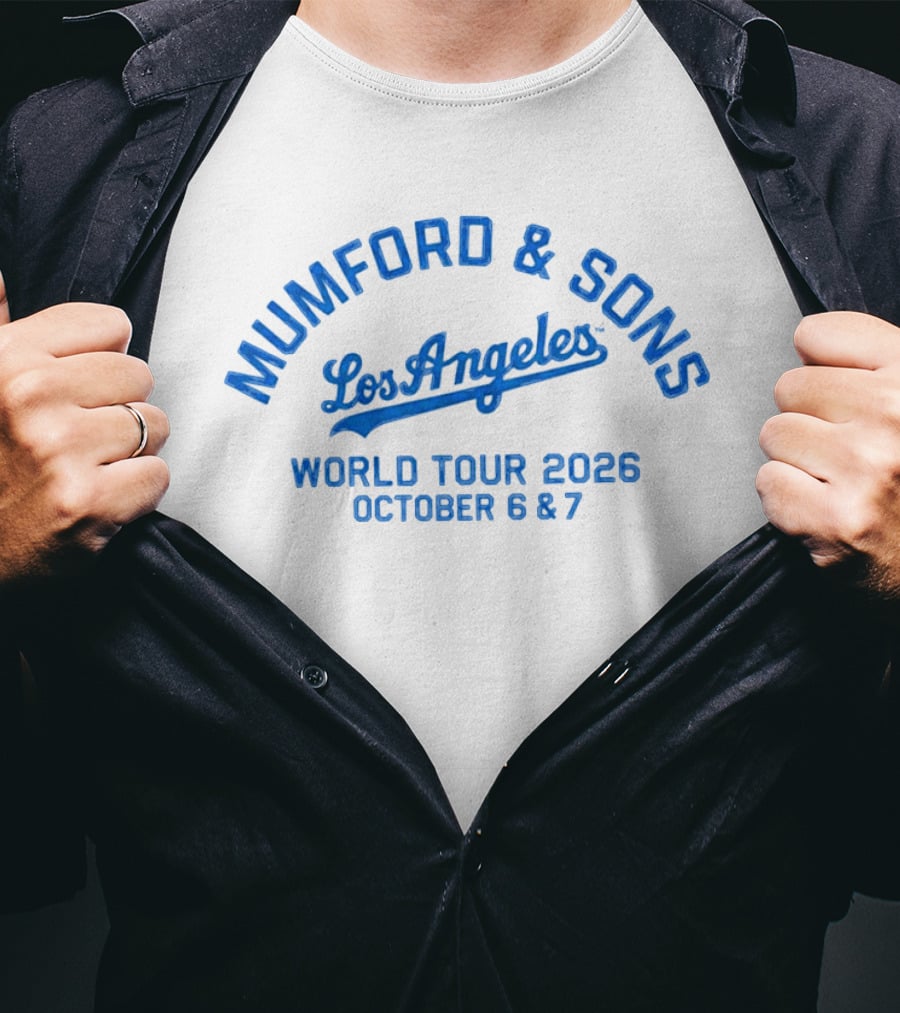 Mumford And Sons Los Angeles World Tour 2026 October 6 7 T-Shirt