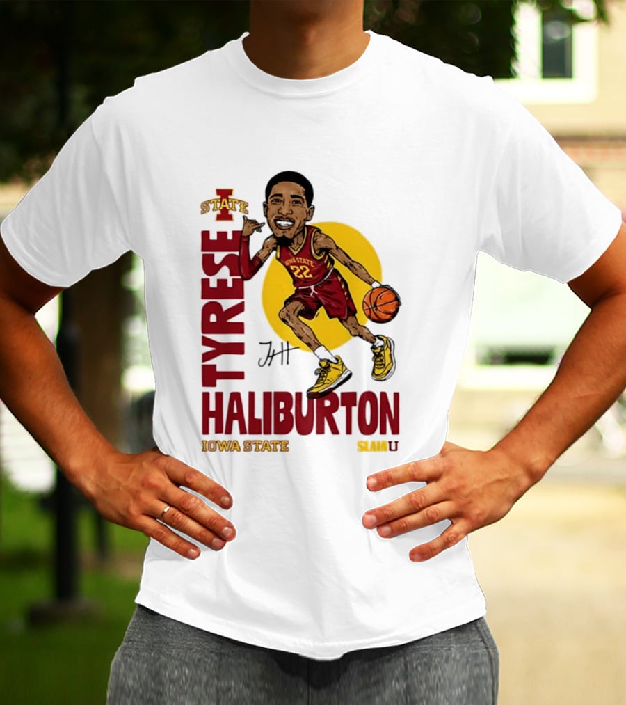 Tyrese Haliburton Iowa State Cyclones Basketball Caricature 22 T-Shirt