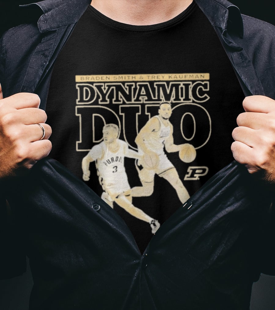 Braden Smith Trey Kaufman Dynamic Duo Purdue Boilermakers NCAA Basketball T-Shirt