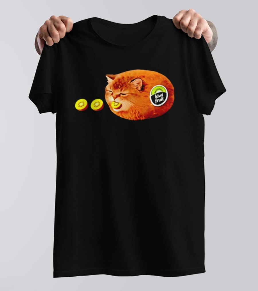 Kiwi Fruit Cat Meme Hilarious Feline Kiwi Hybrid T-Shirt