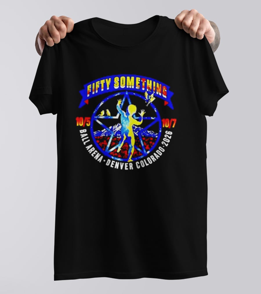 Fifty Something Classic Rush Band Ball Arena Denver Colorado 2026 Concert Tour T-Shirt