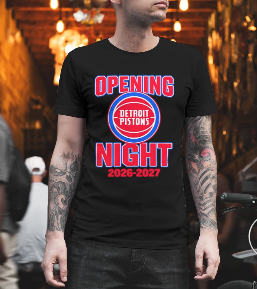 Detroit Pistons Opening Night 2026 2027 NBA Event T-Shirt