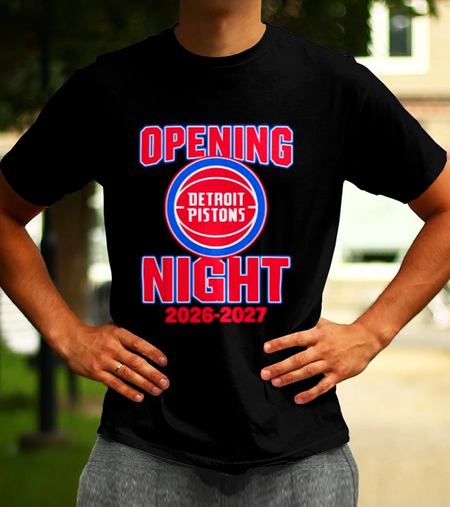 Detroit Pistons Opening Night 2026 2027 NBA Event T-Shirt