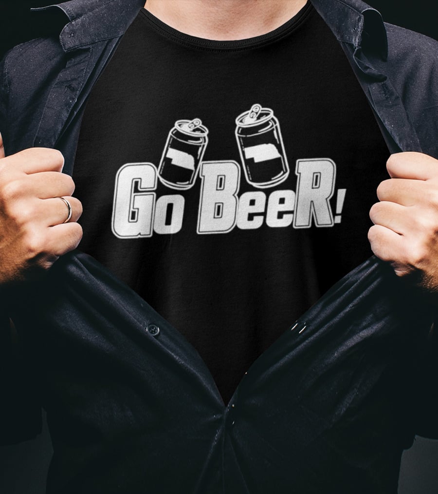 Go BeeR Nebraska Cans Cheers Party T-Shirt