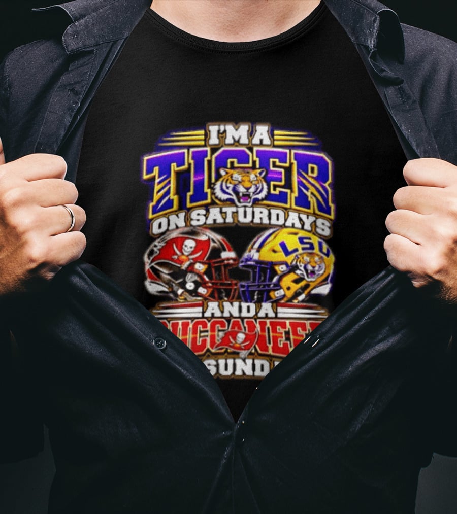 I'm A Tiger On Saturdays And A Buccaneer On Sundays T-Shirt