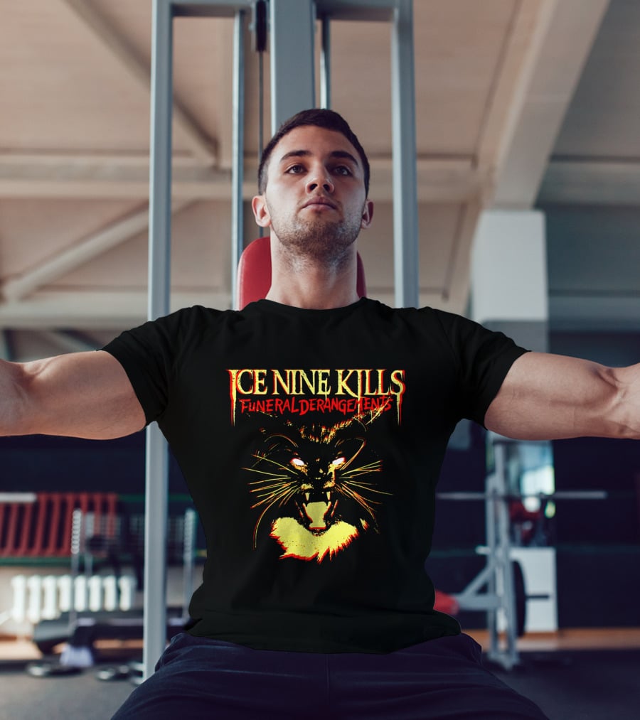 Ice Nine Kills Funeral Derangements Horror Cat T-Shirt