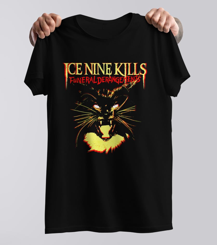 Ice Nine Kills Funeral Derangements Horror Cat T-Shirt