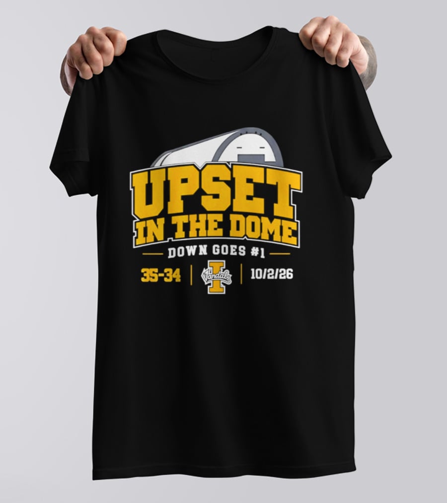 Idaho Vandals Upset In The Dome 35 34 Bown Goes #1 10/12/26 T-Shirt