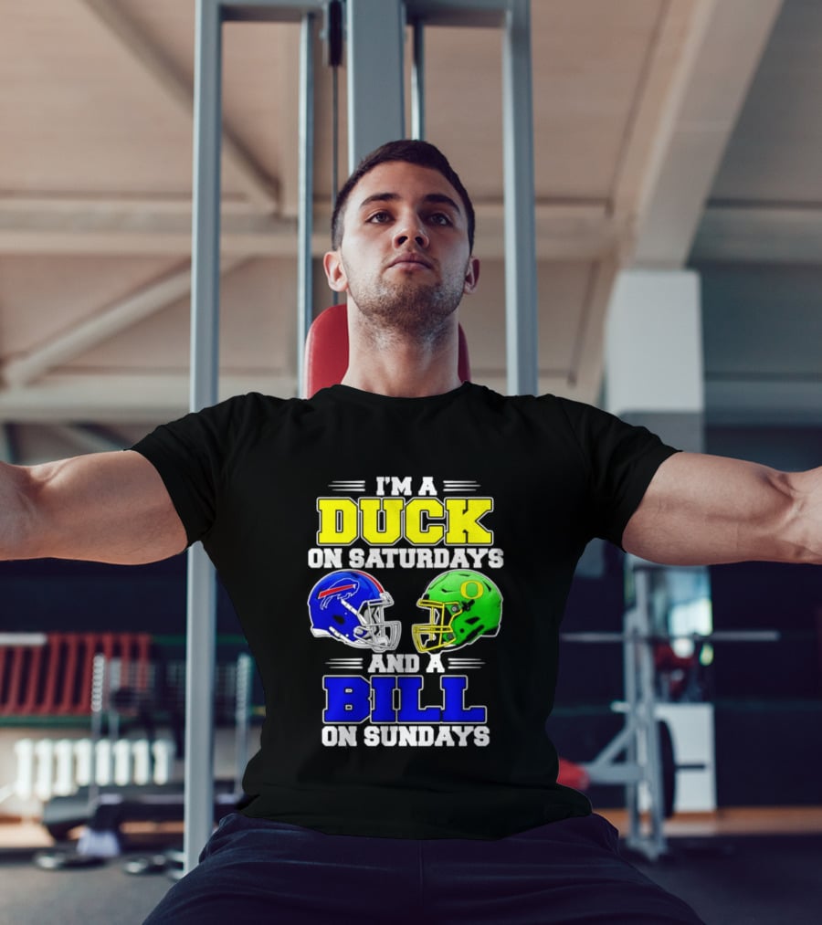 I'm A Duck On Saturdays And A Bill On Sundays Football Helmet Design 2026 T-Shirt