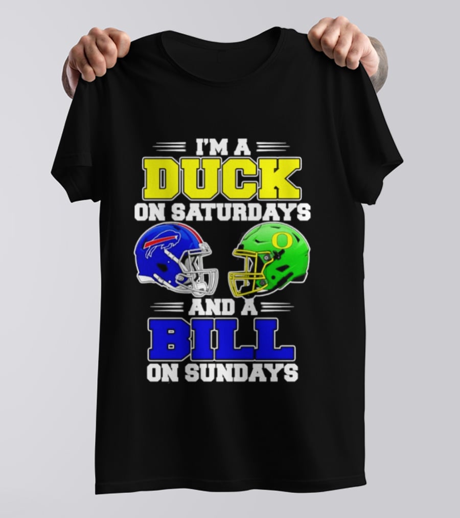 I'm A Duck On Saturdays And A Bill On Sundays Football Helmet Design 2026 T-Shirt