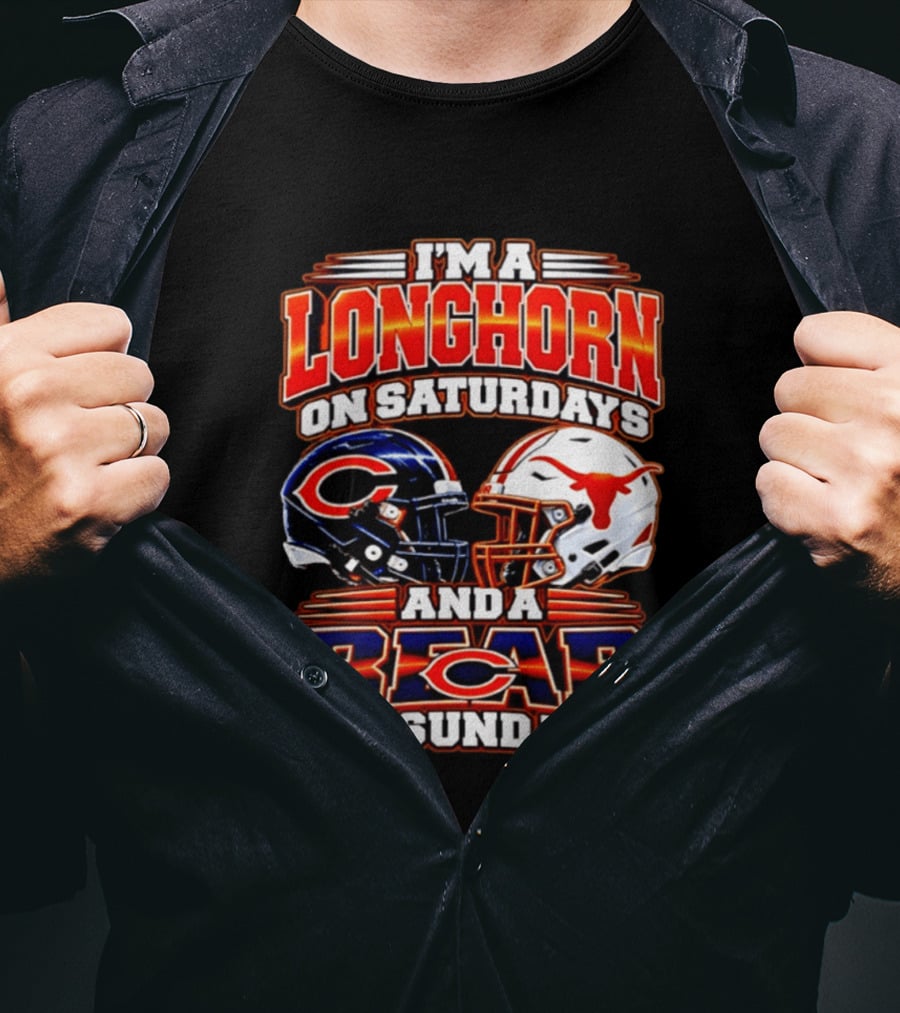 I'm A Longhorn On Saturdays And A Bear On Sundays Football Rivalry 2026 T-Shirt