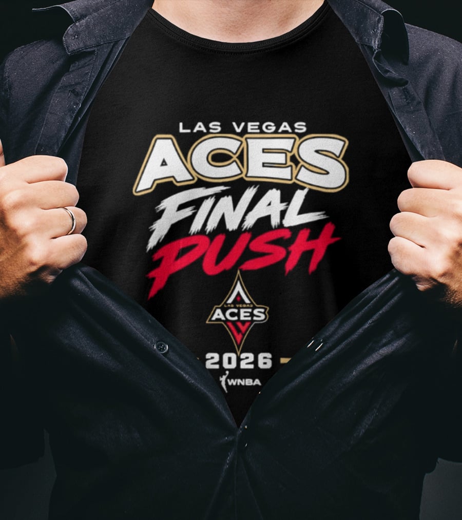 Las Vegas Aces WNBA 2026 Final Push T-Shirt