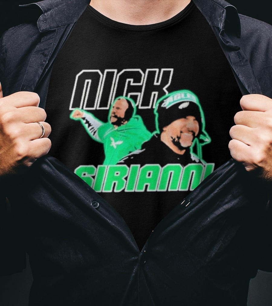 Nick Sirianni Philadelphia Eagles Kelly Green T-Shirt