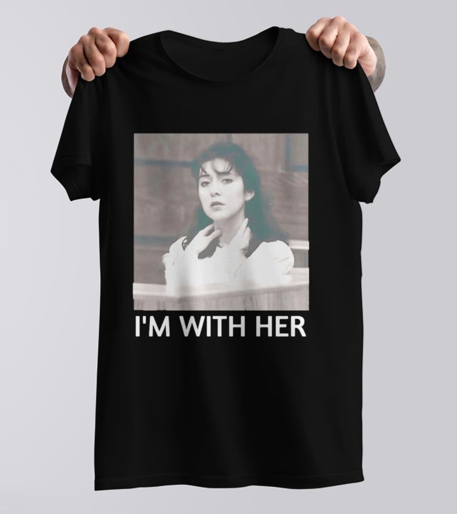 Lorena Bobbitt I'm With Her Courtroom Image T-Shirt