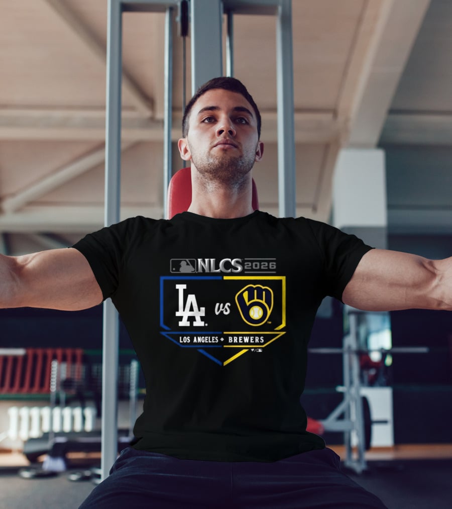 MLB 2026 NLCS Los Angeles Dodgers Vs Milwaukee Brewers Matchup T-Shirt