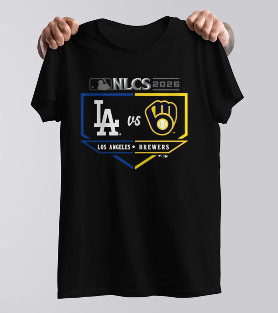 MLB 2026 NLCS Los Angeles Dodgers Vs Milwaukee Brewers Matchup T-Shirt