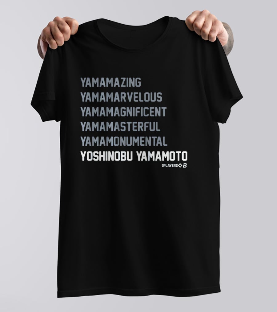 Yamazing Yamamarvelous Yamamagnificent Yamamasterful Yamamonumental Yoshinobu Yamamoto Players 23 T-Shirt