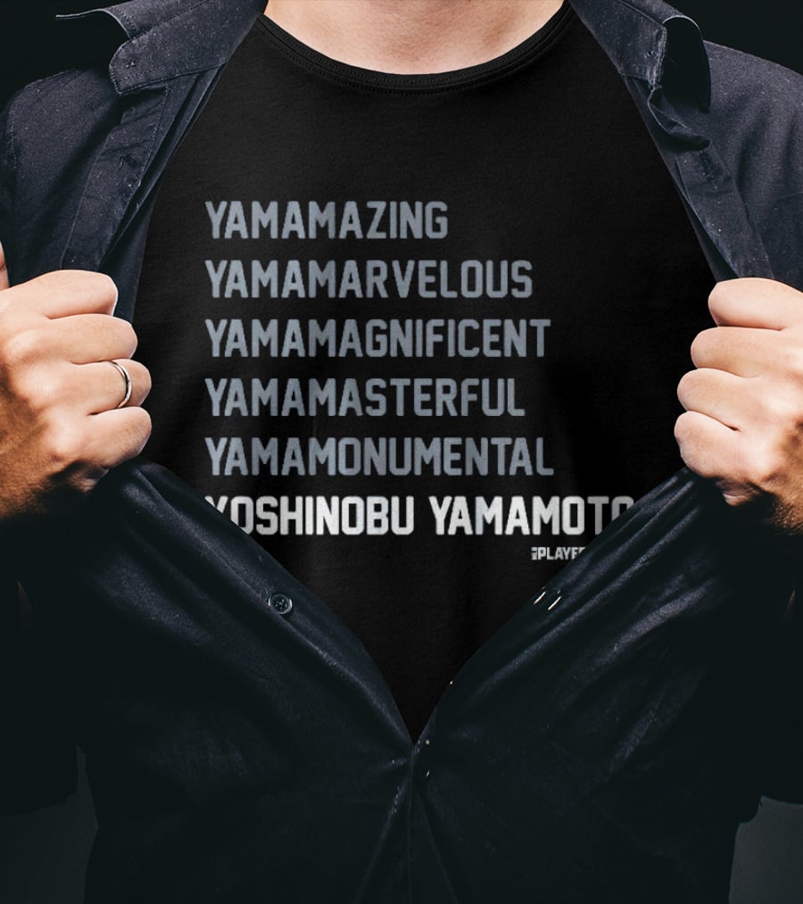Yamazing Yamamarvelous Yamamagnificent Yamamasterful Yamamonumental Yoshinobu Yamamoto Players 23 T-Shirt