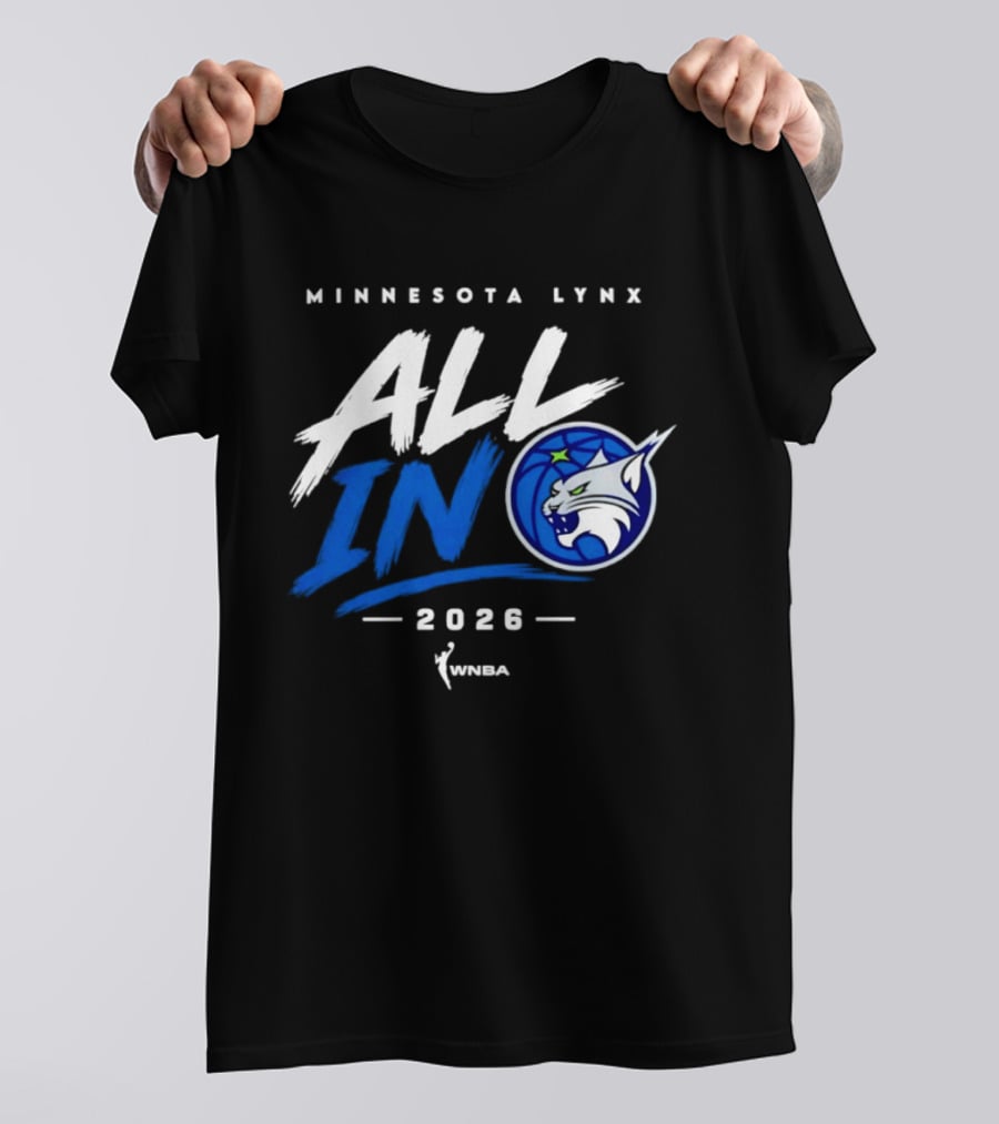 Minnesota Lynx All In 2026 WNBA Team Spirit T-Shirt