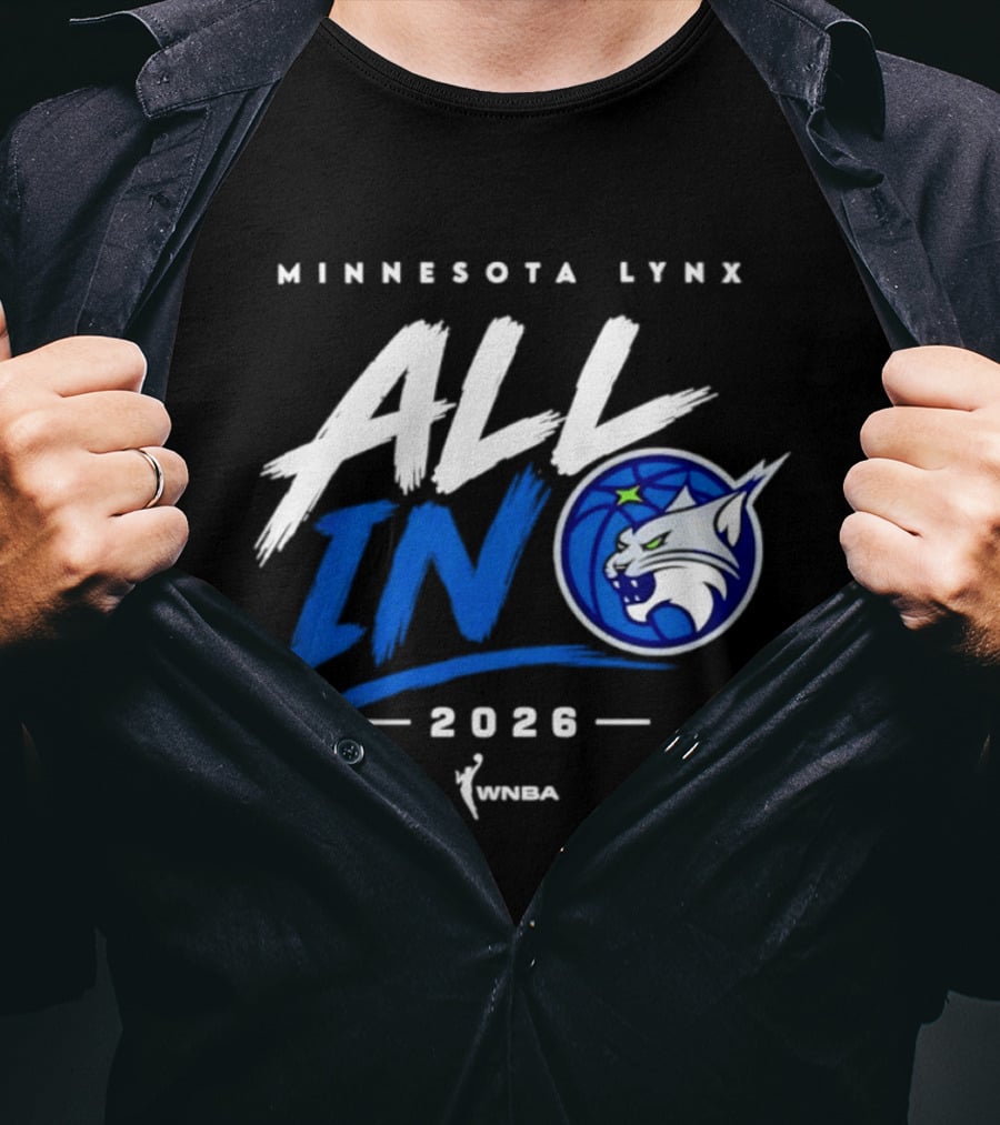 Minnesota Lynx All In 2026 WNBA Team Spirit T-Shirt