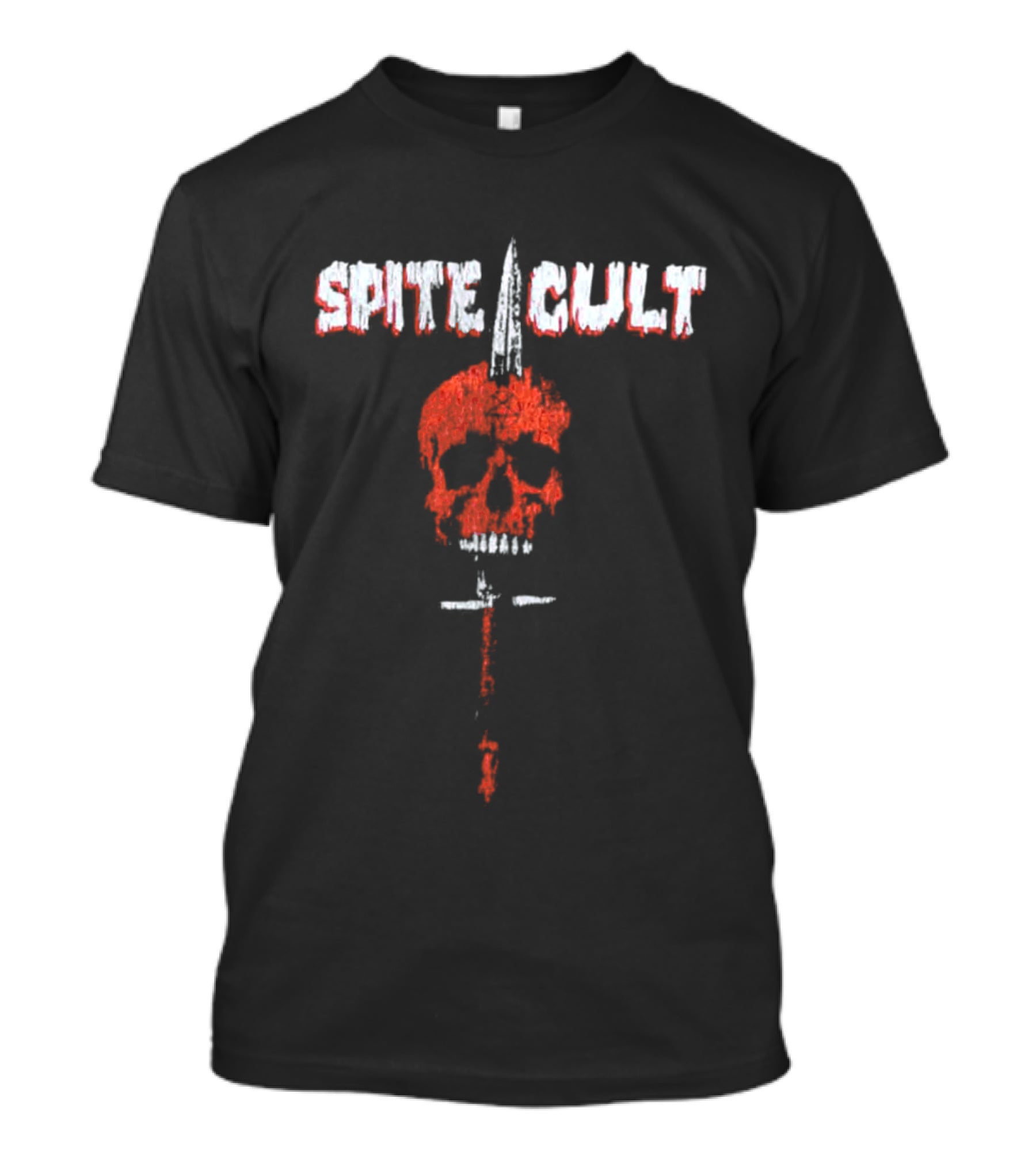 Spite Cult Skull Knife Design New World Killer Cult 2026 Tour T-Shirt