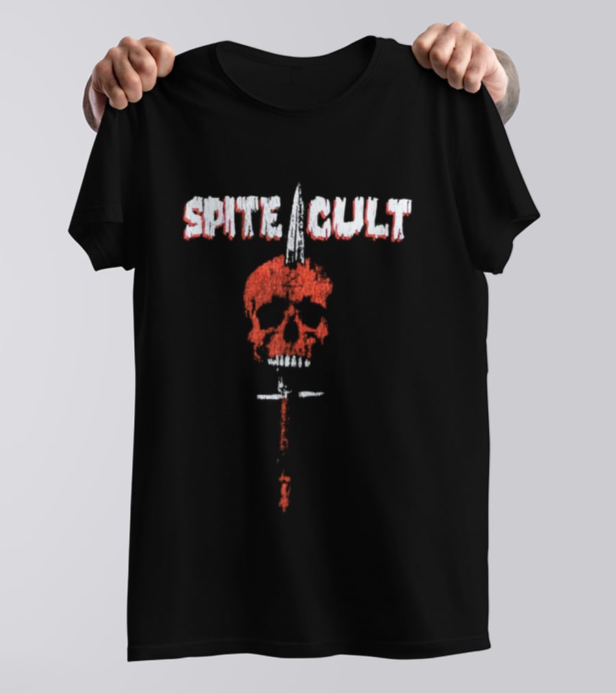 Spite Cult Skull Knife Design New World Killer Cult 2026 Tour T-Shirt