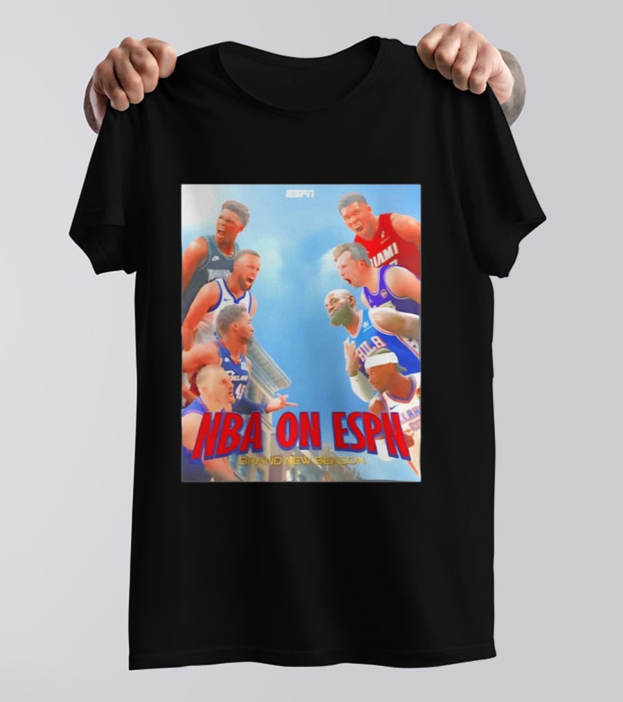 NBA On ESPN Brand New Season 2026 Opening Week Matchups T-Shirt