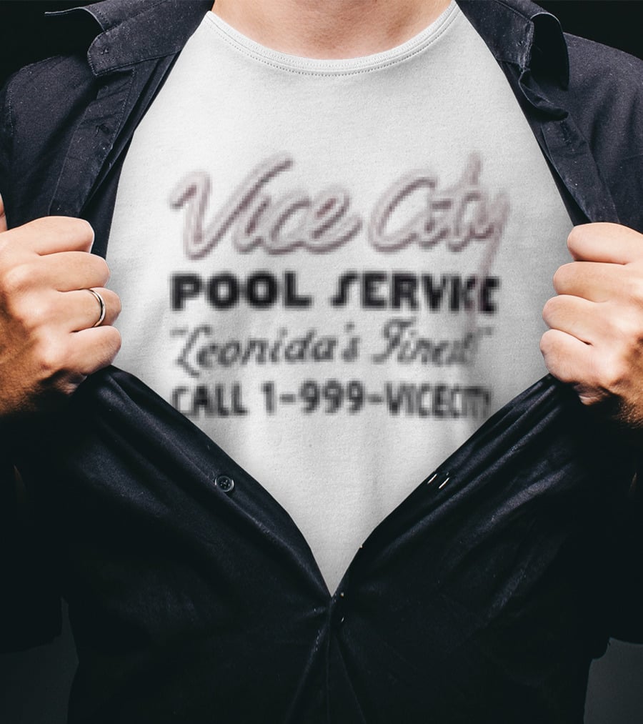 GTA VI Miami Vice City Pool Service Pocket Duvin Court Culture T-Shirt