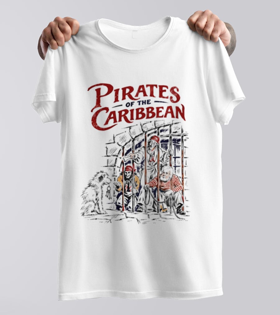 Pirates Of The Caribbean Jail Scene Disney Adventure T-Shirt