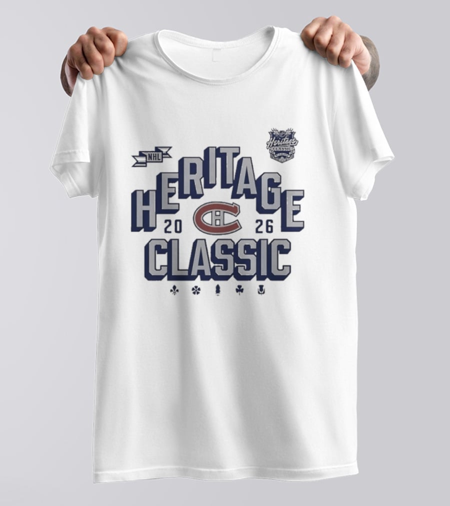 Montreal Canadiens 2026 NHL Heritage Classic Vintage Sports Event T-Shirt