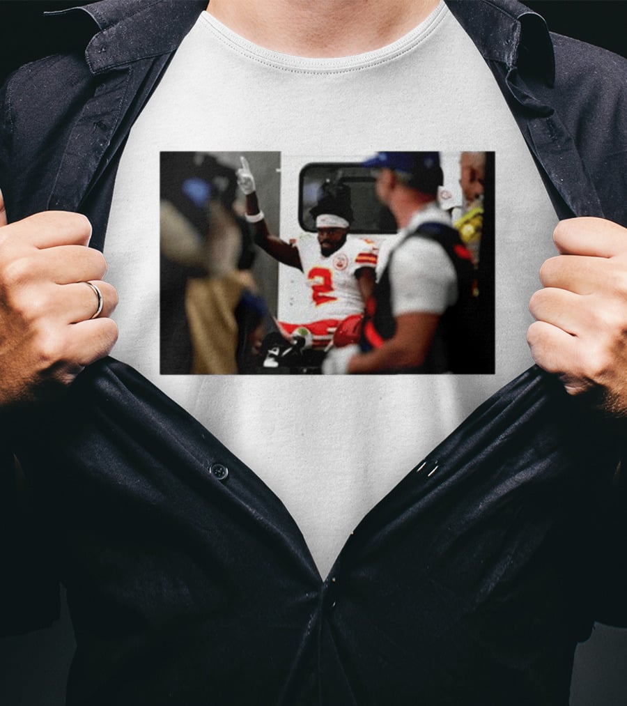 Tyquan Thornton Kansas City Chiefs Number 2 On Field Celebration 2026 T-Shirt